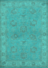 Oriental Turquoise Traditional Rug, urb998turq