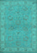 Oriental Turquoise Traditional Rug, urb998turq