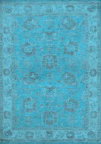 Oriental Light Blue Traditional Rug, urb998lblu