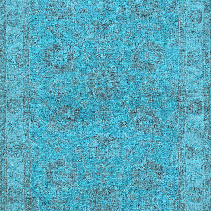 Oriental Light Blue Traditional Rug, urb998lblu