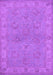 Machine Washable Oriental Purple Traditional Area Rugs, wshurb998pur