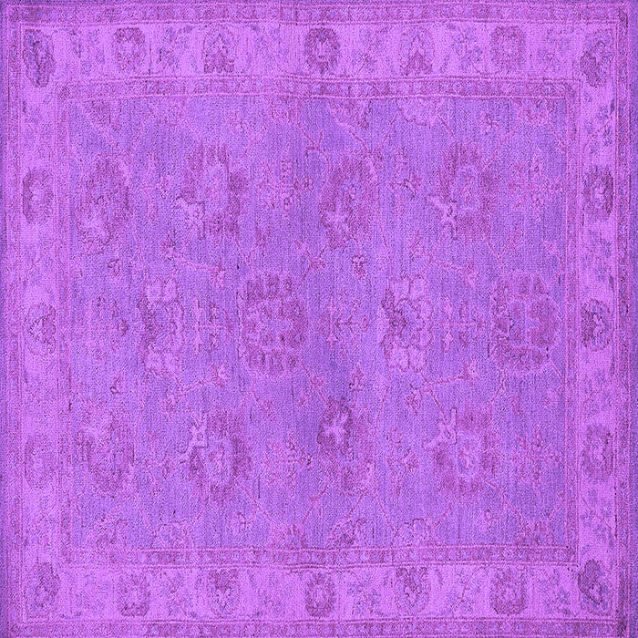 Square Oriental Purple Traditional Rug, urb998pur