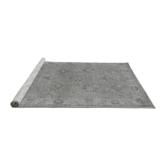 Sideview of Machine Washable Oriental Gray Traditional Rug, wshurb998gry