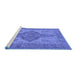 Sideview of Machine Washable Oriental Blue Traditional Rug, wshurb999blu