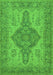 Oriental Green Traditional Rug, urb999grn