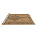 Sideview of Machine Washable Oriental Brown Traditional Rug, wshurb999brn