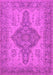 Machine Washable Oriental Pink Traditional Rug, wshurb999pnk