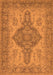 Machine Washable Oriental Orange Traditional Area Rugs, wshurb999org