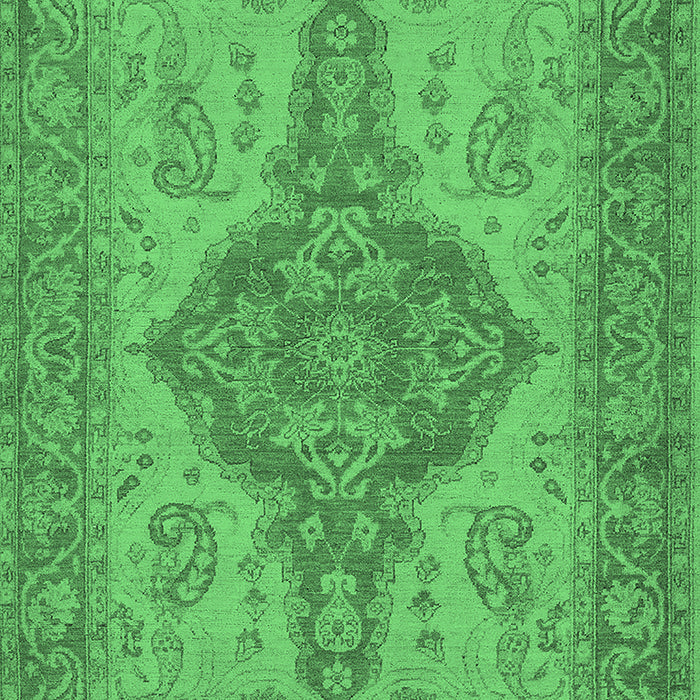 Oriental Emerald Green Traditional Rug, urb999emgrn