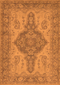 Oriental Orange Traditional Rug, urb999org