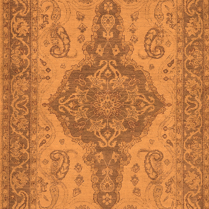 Oriental Orange Traditional Rug, urb999org