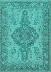 Oriental Turquoise Traditional Rug, urb999turq