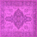 Square Oriental Pink Traditional Rug, urb999pnk