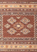 Contemporary Tangerine Pink Southwestern Rug, con1001