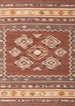 Machine Washable Contemporary Tangerine Pink Rug, wshcon1001