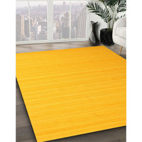 Contemporary Deep Yellow Modern Rug, con1002