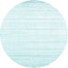 Sideview of Contemporary Light Slate Blue Modern Rug, con1004