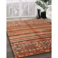 Contemporary Brown Southwestern Rug, con1005