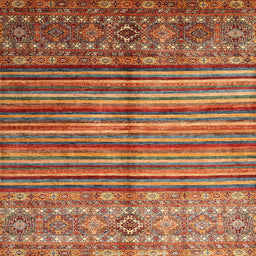 Sideview of Machine Washable Contemporary Peru Brown Rug, wshcon1005