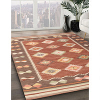 Contemporary Sandy Brown Southwestern Rug, con1006