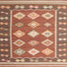 Sideview of Machine Washable Contemporary Sandy Brown Rug, wshcon1006