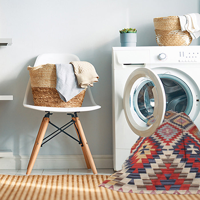 Machine Washable Contemporary Chestnut Brown Rug in a Washing Machine, wshcon1008