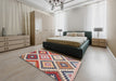 Machine Washable Contemporary Chestnut Brown Rug in a Bedroom, wshcon1008