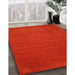 Machine Washable Contemporary Red Rug in a Family Room, wshcon100