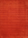 Machine Washable Contemporary Red Rug, wshcon100