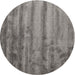 Square Machine Washable Contemporary Carbon Gray Rug, wshcon1010