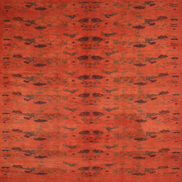 Sideview of Machine Washable Contemporary Neon Red Rug, wshcon1013