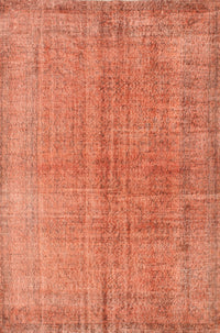 Machine Washable Contemporary Orange Red Rug, wshcon1014