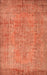 Contemporary Orange Red Modern Rug, con1015