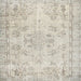 Sideview of Machine Washable Contemporary Sage Green Rug, wshcon1016
