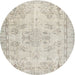 Sideview of Contemporary Sage Green Modern Rug, con1016