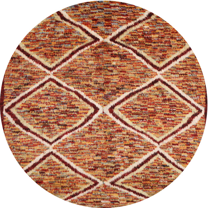 Square Machine Washable Contemporary Sand Brown Rug, wshcon1017