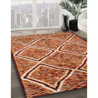 Contemporary Sand Brown Modern Rug, con1017