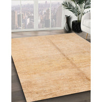 Contemporary Yellow Orange Modern Rug, con1018