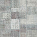 Sideview of Machine Washable Contemporary Gunmetal Gray Rug, wshcon1019