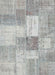 Contemporary Gunmetal Gray Patchwork Rug, con1019