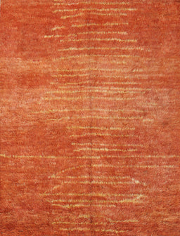Contemporary Neon Orange Modern Rug, con1020