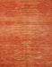 Contemporary Neon Orange Modern Rug, con1020