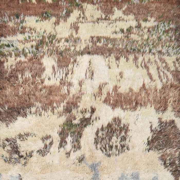 Contemporary Dark Gold Brown Modern Rug, con1021