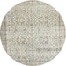 Square Machine Washable Contemporary Camel Brown Rug, wshcon1023