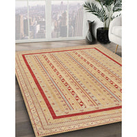 Contemporary Orange Modern Rug, con1027