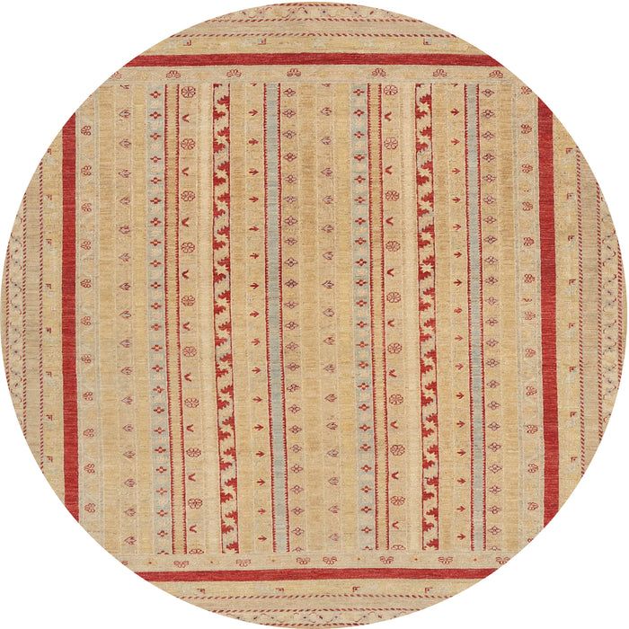 Sideview of Contemporary Orange Modern Rug, con1027