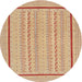 Sideview of Contemporary Orange Modern Rug, con1027