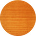 Sideview of Contemporary Orange Red Modern Rug, con102