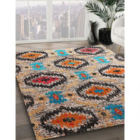 Contemporary Reddish Brown Southwestern Rug, con1030