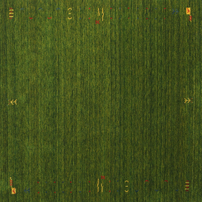 Contemporary Dark Forest Green Modern Rug, con1033